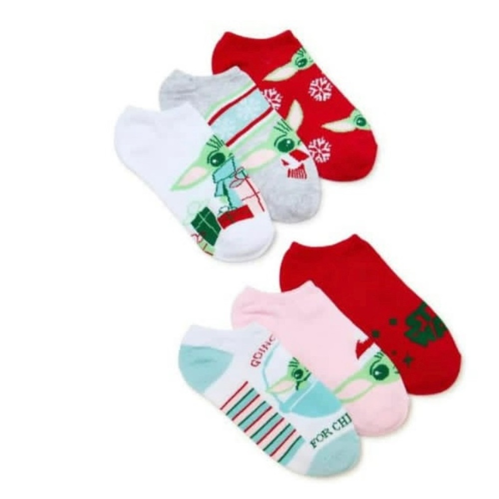 Star Wars The Mandalorian baby yoda Women's No Show 6 pack Socks Sz 4-10 women’s